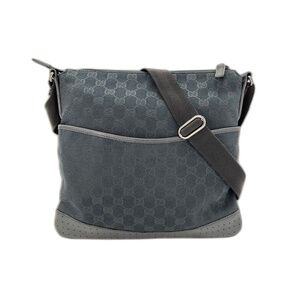 Gucci GG Canvas Shoulder Bag, Black